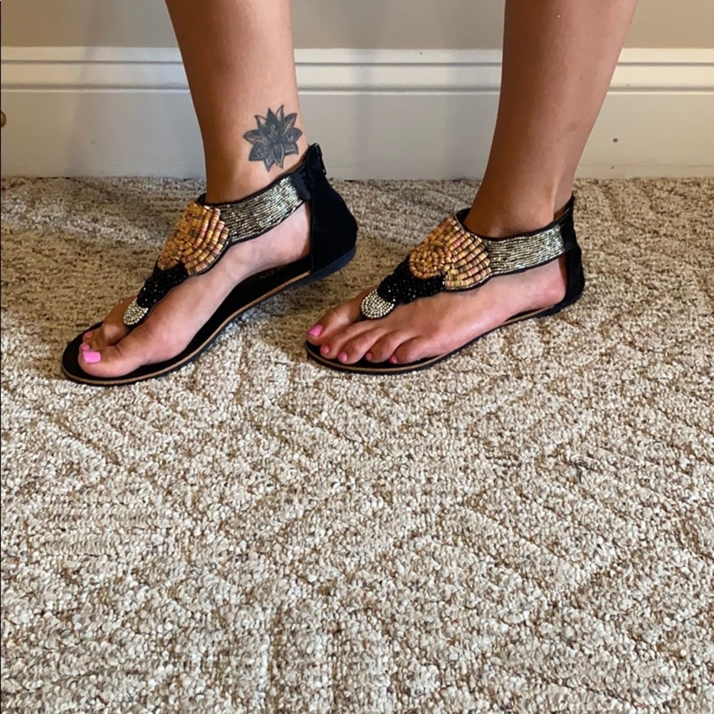 Traffic beaded sandals - Picture 3 of 7
